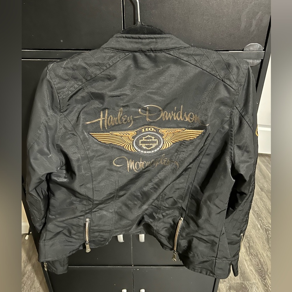 Harley Davidson 110th anniversary edition riding jacket for women